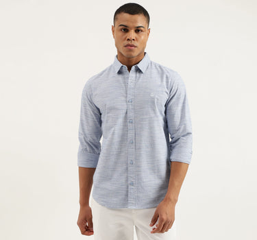 Regular Fit Spread Collar Striped Shirts