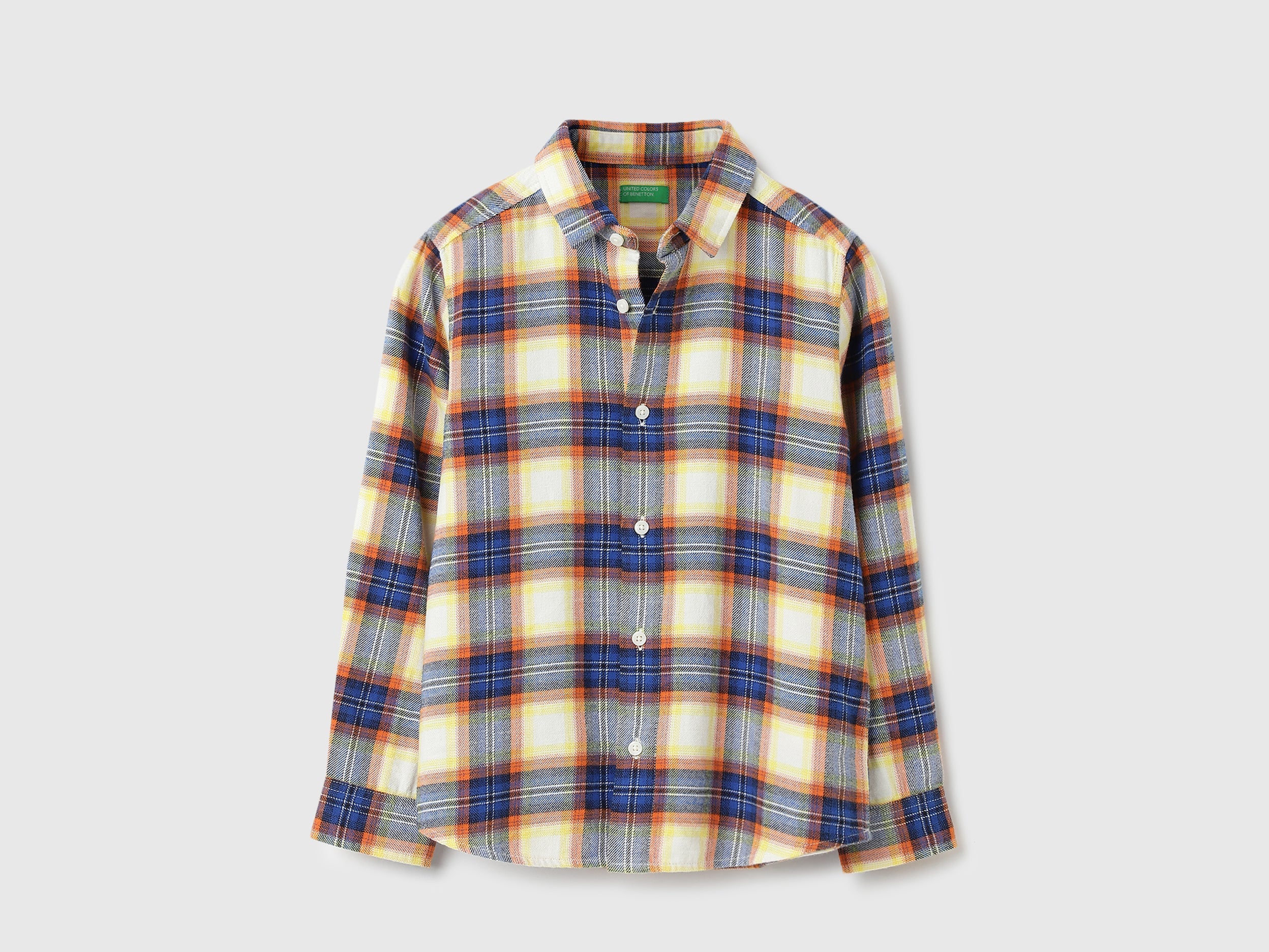 Regular Fit Spread Collar Checkered Shirts