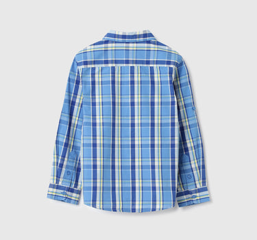 Regular Fit Spread Collar Checkered Shirts