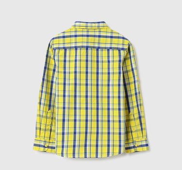 Regular Fit Spread Collar Checkered Shirts