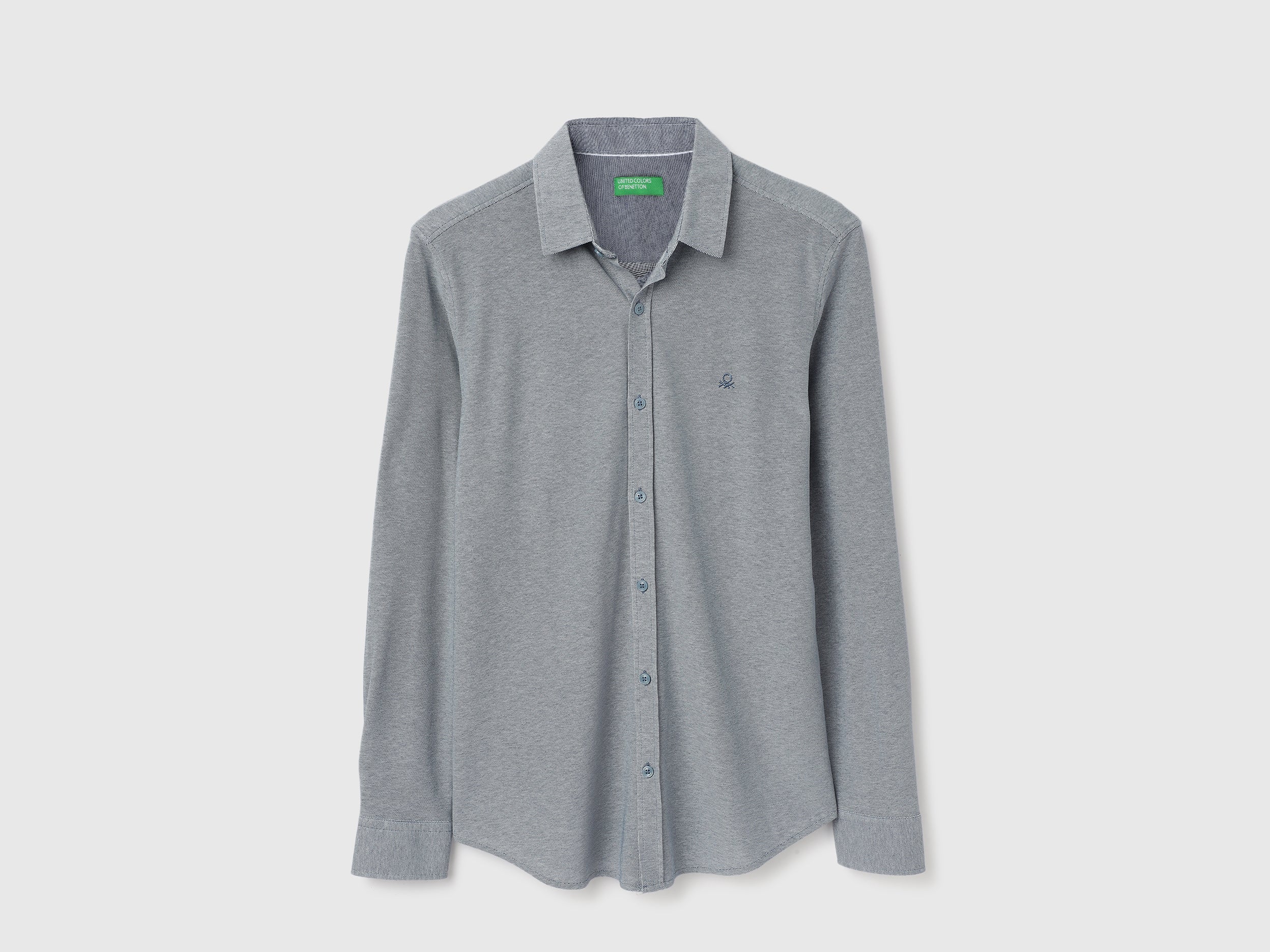 Buy Blue Men's Regular Fit Spread Collar Solid Shirt Online