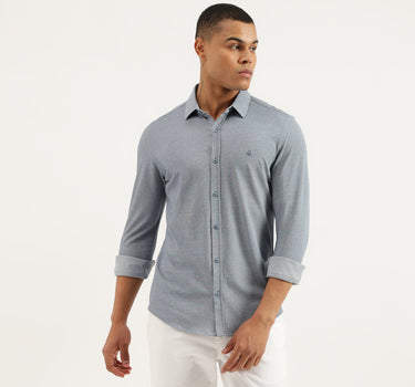 Regular Fit Spread Collar Solid Shirts