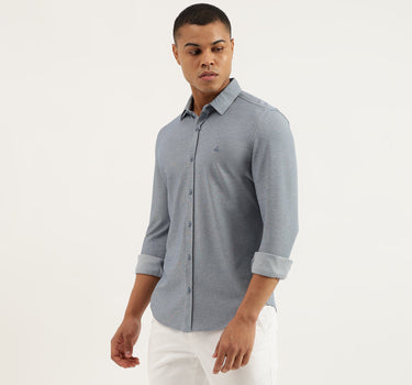 Regular Fit Spread Collar Solid Shirts