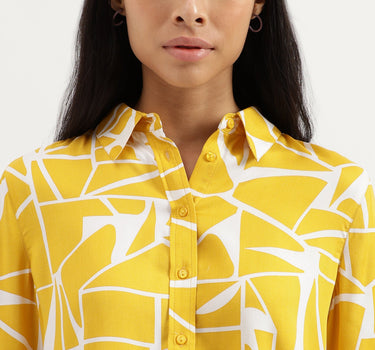 Spread Collar Printed Shirts