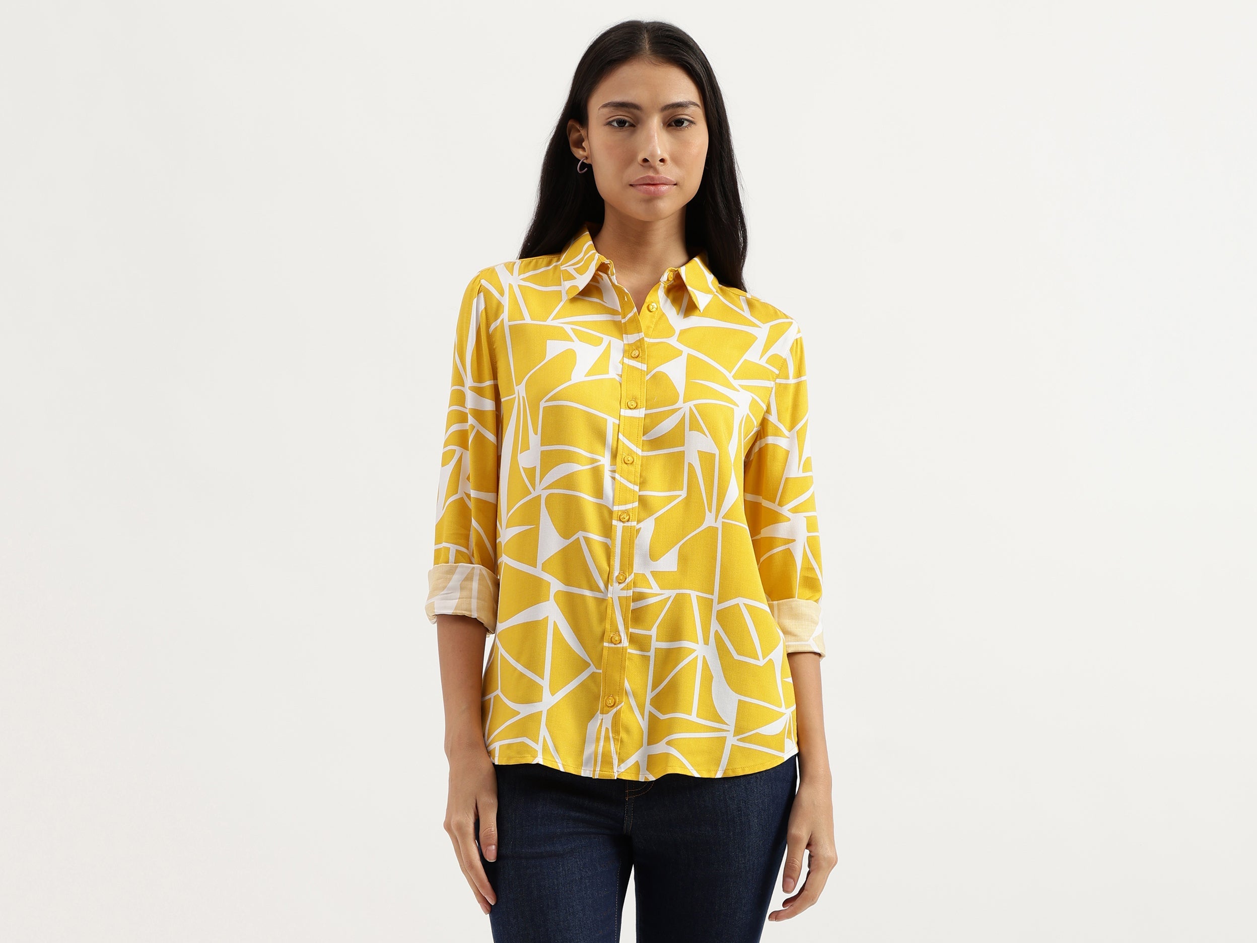 Spread Collar Printed Shirts