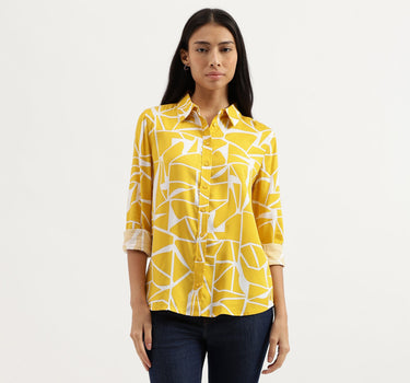 Spread Collar Printed Shirts