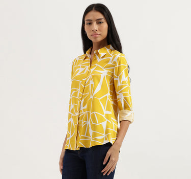 Spread Collar Printed Shirts