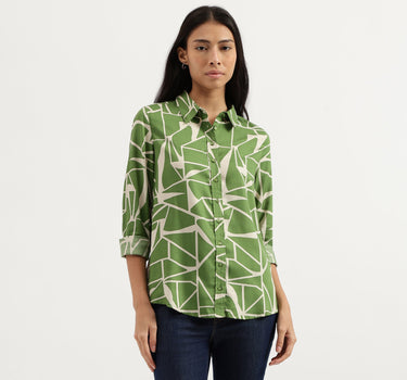 Spread Collar Printed Shirts