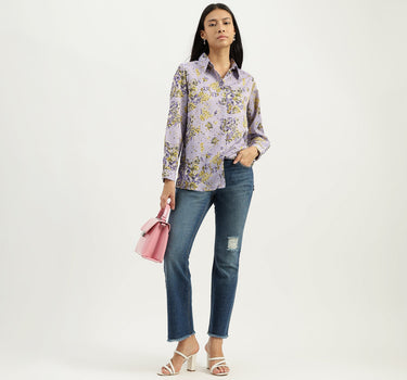 Spread Collar Printed Shirts