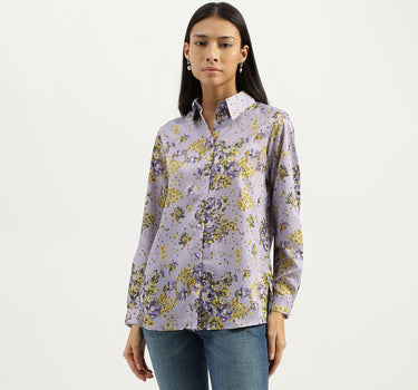 Spread Collar Printed Shirts