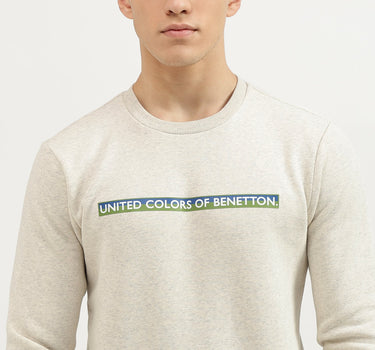 Slim Fit Round Neck Printed Sweatshirts