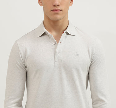 Slim Fit Polo Neck Solid T-Shirt