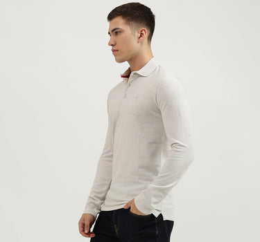 Slim Fit Polo Neck Solid T-Shirt