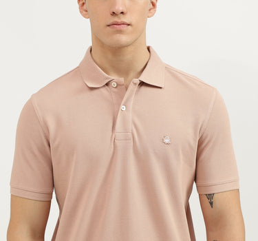 Regular Fit Polo Neck Solid T-Shirt