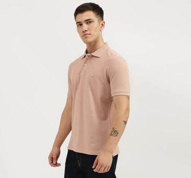 Regular Fit Polo Neck Solid T-Shirt