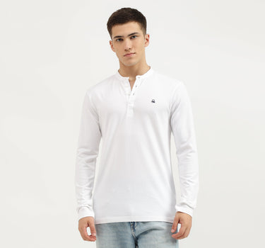 Slim Fit Henley Solid T-Shirt