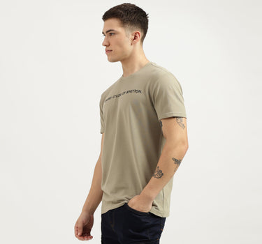 Regular Fit Round Neck Printed T-Shirt