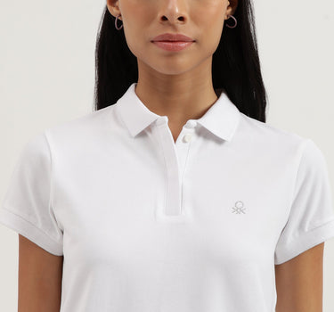 Polo Neck Solid Tshirt