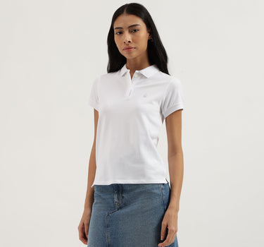 Polo Neck Solid Tshirt