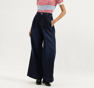 Solid Wide Leg Trousers