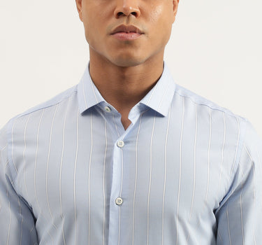 Regular Fit Cut Away Striped Shirts