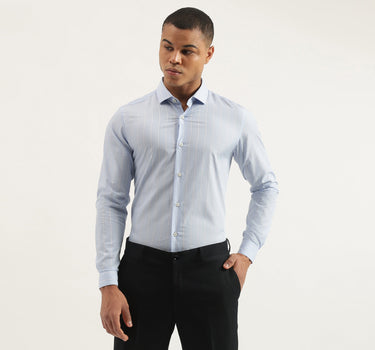 Regular Fit Cut Away Striped Shirts