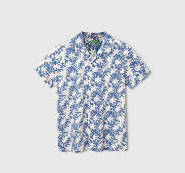 Regular Fit Spread Collar Botanical Print Shirts