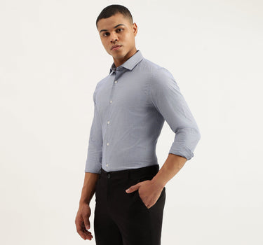 Slim Fit Cut Away Houndstooth Shirts