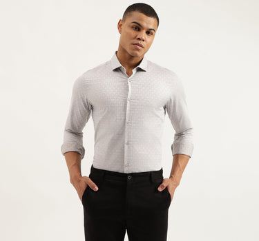 Slim Fit Cut Away Printed Shirts