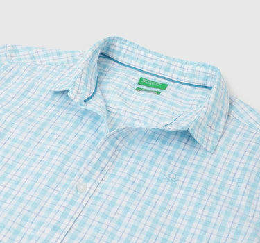 Regular Fit Spread Collar Checkered Shirts