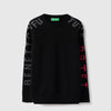 Boys Regular Fit Round Neck Printed Future Drift Placement Sweater