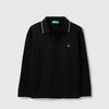 Boys Regular Fit Polo Neck Solid Knit Shirt