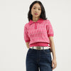 Women Polo Neck Knitted Top