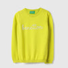 Girls Regular Fit Round Neck Pearl Sweatshirt