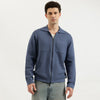 Men Relaxed Fit Cuban Collar Solid Zipped Front Heavy Weight Shacket