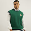 Men Oversized Fit Crew Neck Textured Structured Vest Top