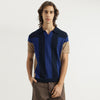 Men Relaxed Fit Johny Collar Striped Polo T-Shirt