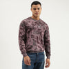 Men Regular Fit Crew Neck Printed Sweater