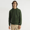 Regular Fit Hooded Neck Solid Pique Knit Tricot Sweatshirt