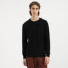 Men Regular Fit Crew Neck Textured Tonal Jacquard Sweater
