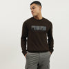 Men Regular Fit Crew Neck Applique Sweater