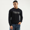Men Regular Fit Crew Neck Printed Sweater