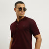 Men Regular Fit Polo Neck Solid T-Shirt