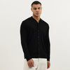 Men Regular Fit Spread Collar Solid Shirt