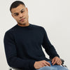 Men Regular Fit Crew Neck Solid Premium Sweater