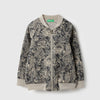 Boys Regular Fit Band Collar Paisley Light Weight Jacquard Jacket