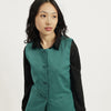 Women Round Neck Solid Waistcoat