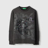 Boys Regular Fit Round Neck Printed Sweatshirt