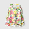Girls Regular Fit Hooded Neck Floral Print Sweatshirt