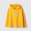 Girls Regular Fit Hooded Neck Floral Vase In Plutch Sweatshirt